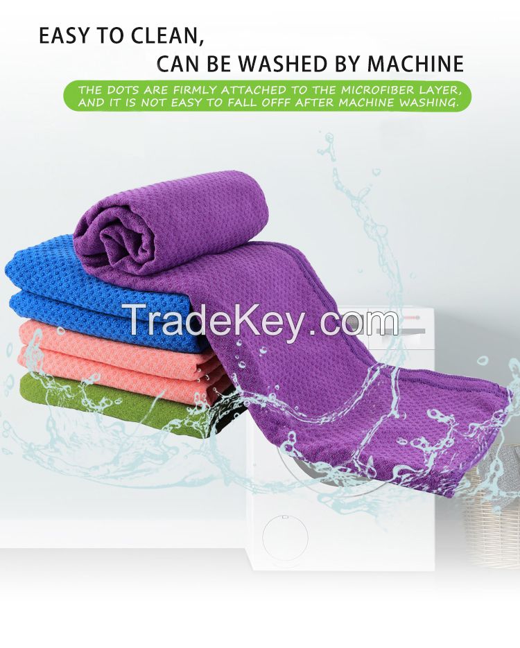 Non-slip yoga towel for workout