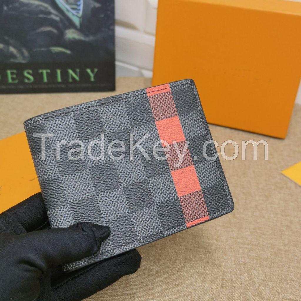 luxury brand wallet designer wallet monogram canvas multiple men wallet