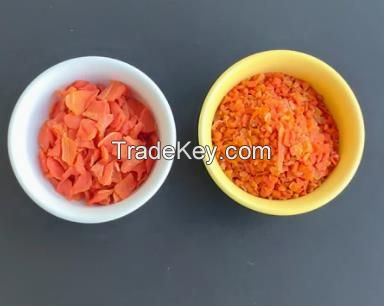 Bulk Organic Steam Treated Dried Carrot Granules Dehydrate Carrots Dehydrated Carrot