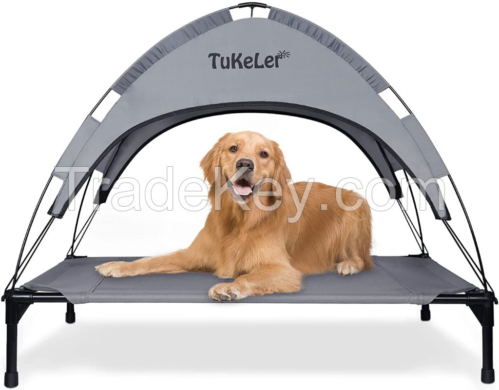 dog bed with sunshade