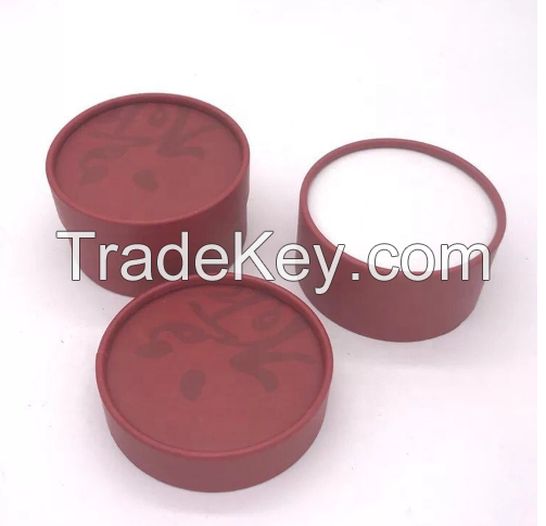 Empty Round Kraft Paper Cardboard Hand Face Eye Cream Tube Cream Jar