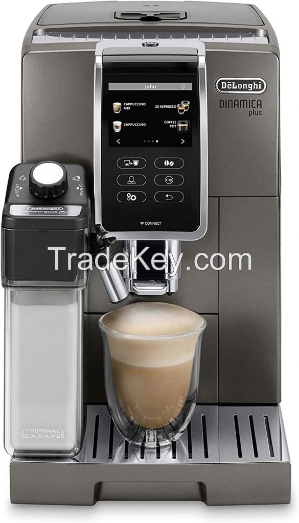 Brand New De'Longhi ECAM37095TI Dinamica Plus Fully Automatic Espresso Machine, Titanium