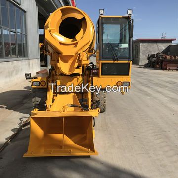 1.6M3 brand construction concrete machinery self loading concrete mixer with original engine