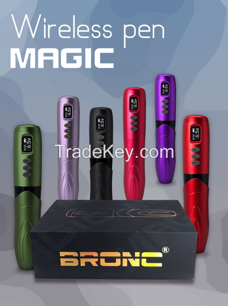 BRONC MAGIC Wireless Pen for Tattoo & PUM