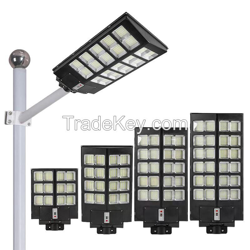 High Brightness ABS Solar Street Light With Remote Control Outdoor IP65 Waterproof 400W 600W 800W 1000W Led Solar Street Light