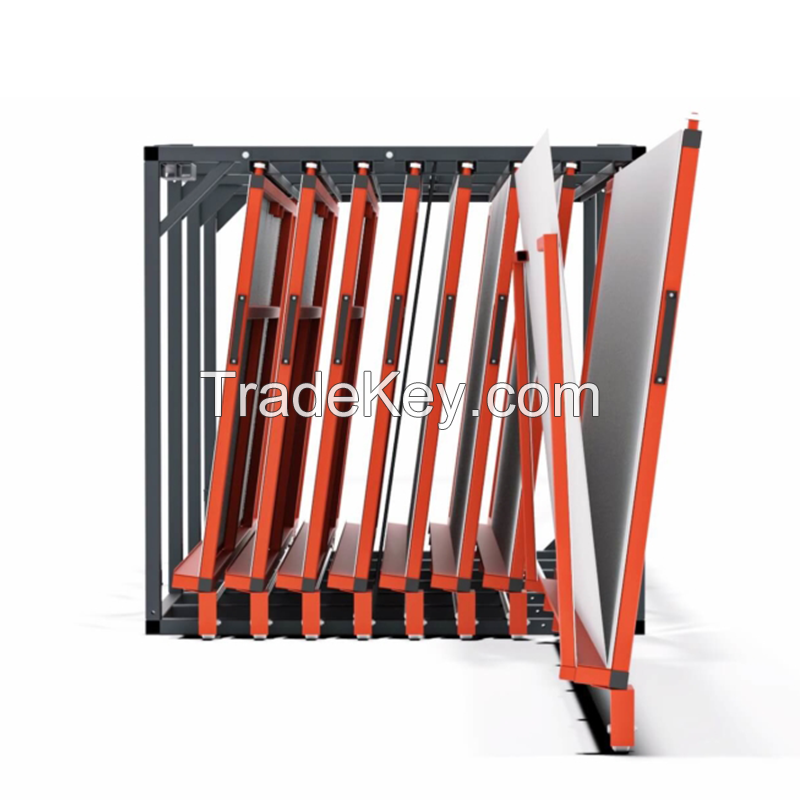 Metal sheet rack vertical