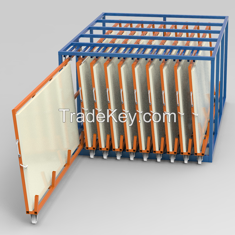 Modular Vertical Storage Racking-Sheet metal organizers and storage system