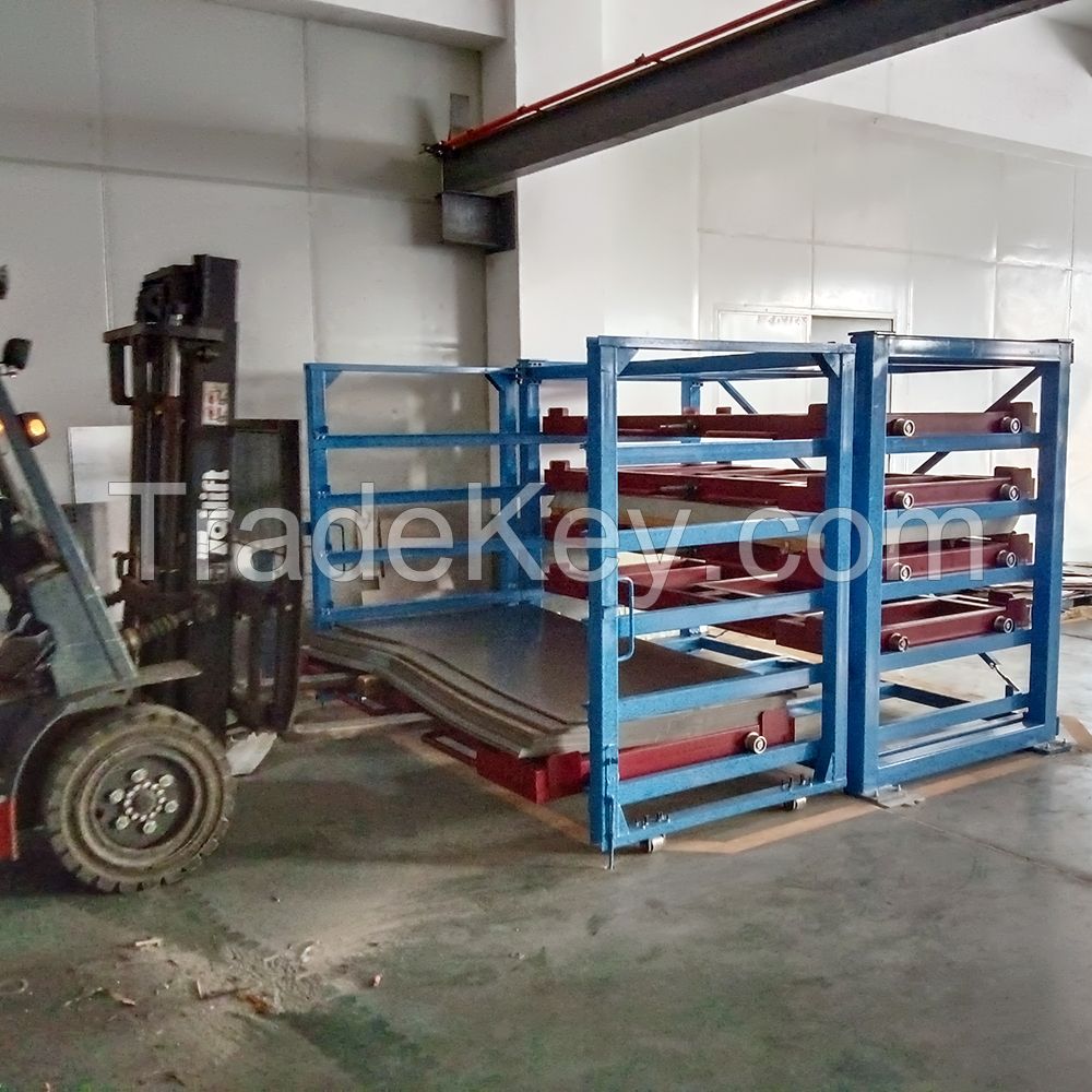 Copper Sheets Storage Solution Standard 3000X1500mm Roll out Sheets Metal racks