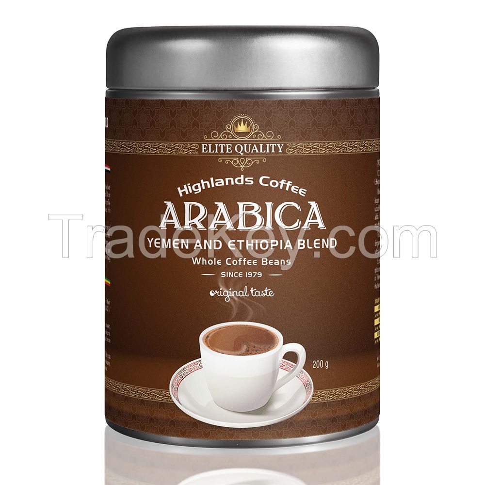 YEMEN AND ETHIOPIA ARABICA BLEND 200g (whole coffee beans)