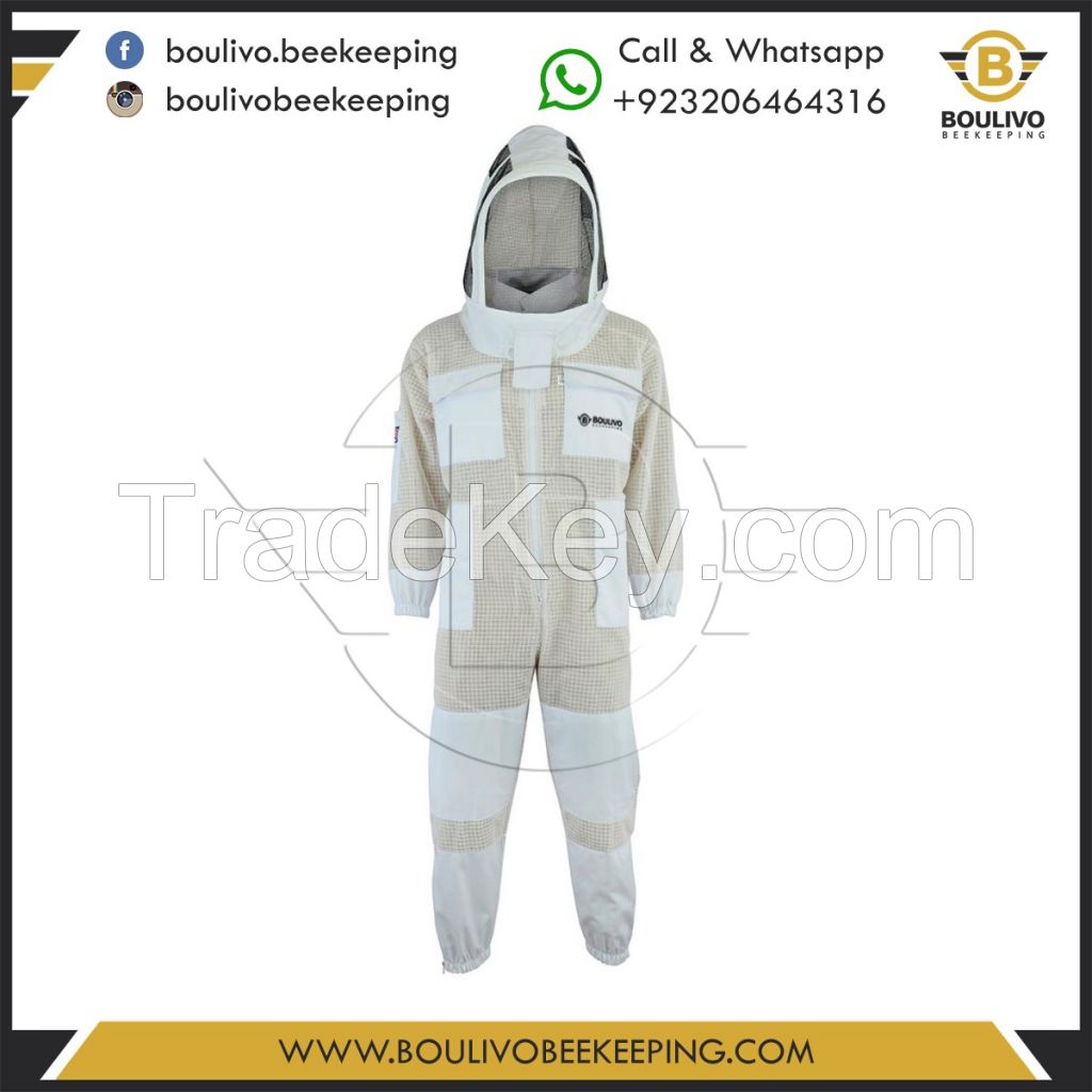 UNISEX VENTILATED BEEKEEPING SUITS WITH ROUND VEIL