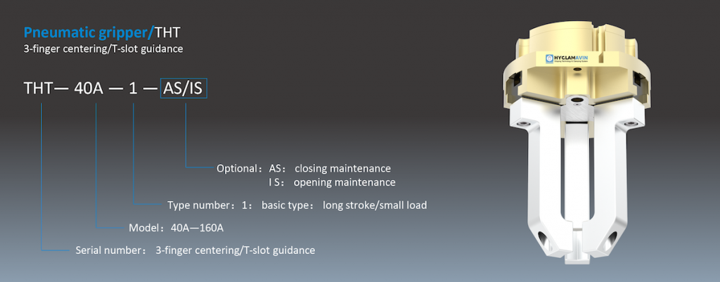 3 Jaw Parallel Grippers, T-Slot Guidance THT