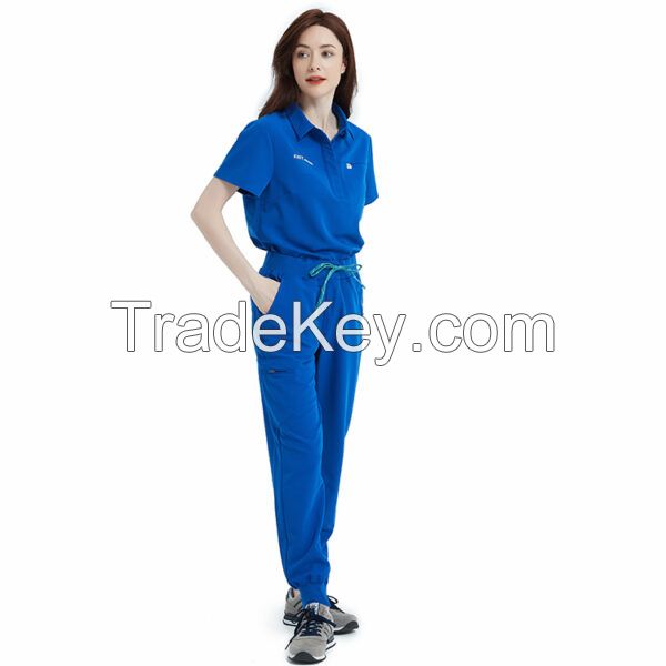 LONALL Polo Scrubs Set