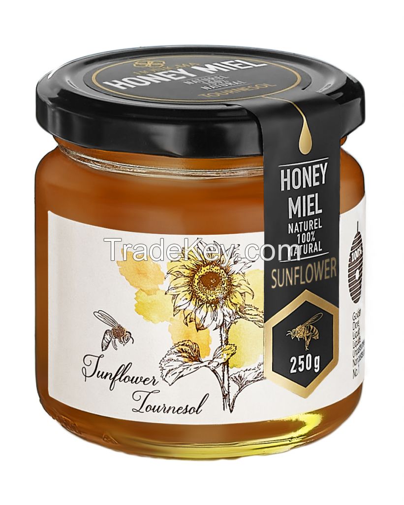 Honigma Pure and Natural Sunflower Honey (finish product / in bulk)