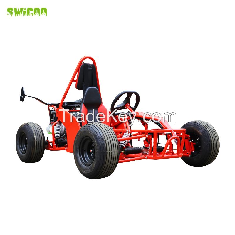 Hot Sale Red Gasoline Go Kart 150cc Gasoline High Power Buggy Go Kart for Kids and Adult