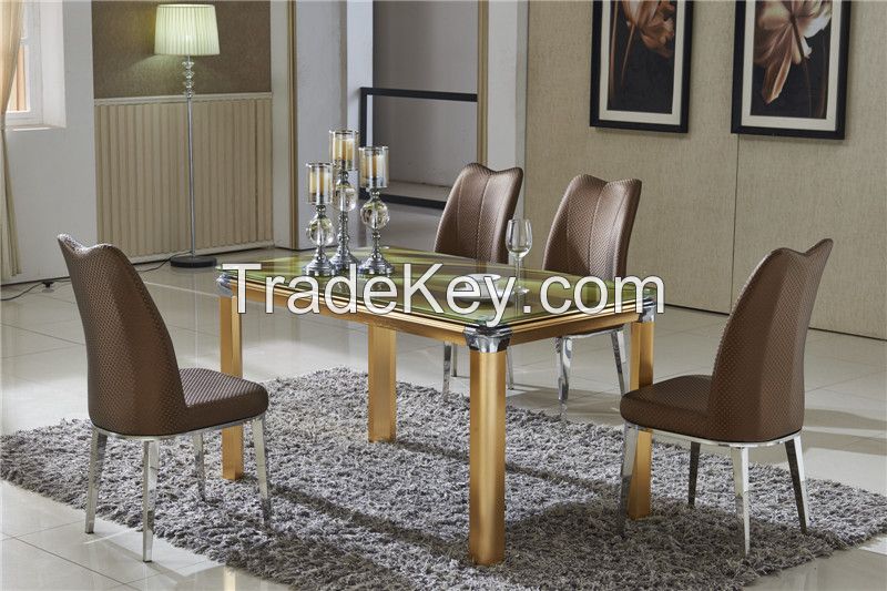 JH2144 Home furniture glass dining table