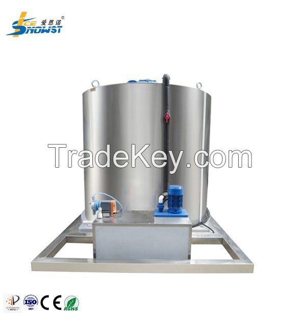 10Ton SS304 Stainless Steel Ice Flake Evaporator Machine With Ammonia System