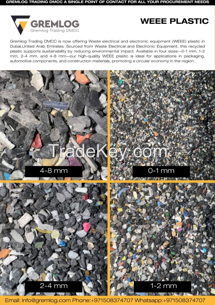 Shredded E-Waste Plastic