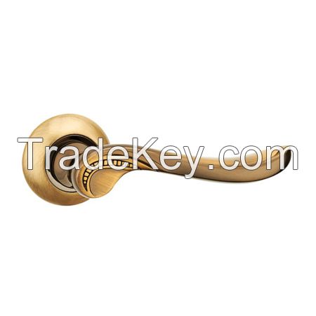 Most Classical Zinc Alloy Zamac Zamak Door Handle on Rosette (Rose)