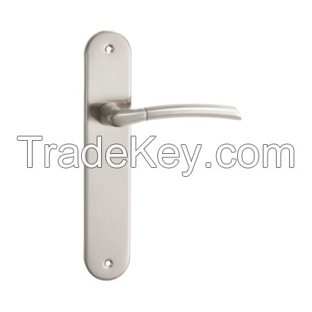 Aluminum Alloy Door Handle on Iron Plate