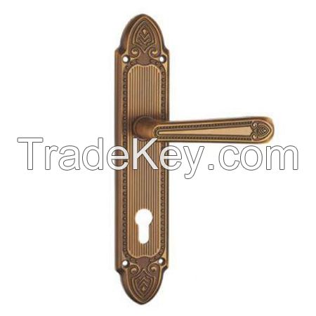 Zinc Alloy Door Handle on Zinc Plate