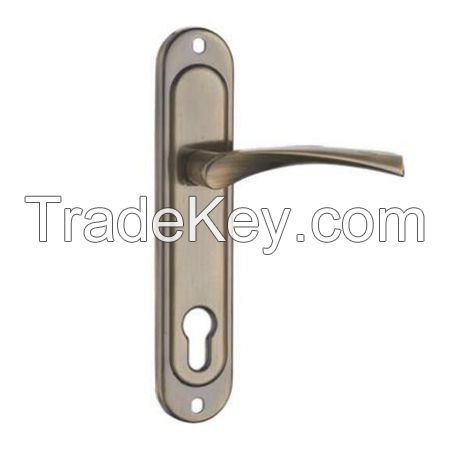 Zinc Alloy Door Handle on Zinc Plate