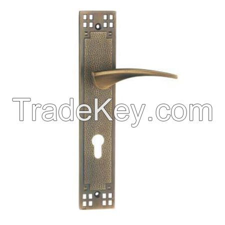 Zinc Alloy Door Handle on Zinc Plate