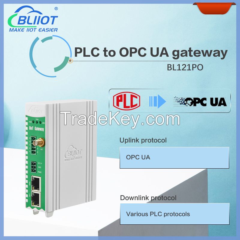 BLIIoT New Version BL121PO Multiple PLC Protocol to OPC UA Gateway in Various Industrial Automation Applications