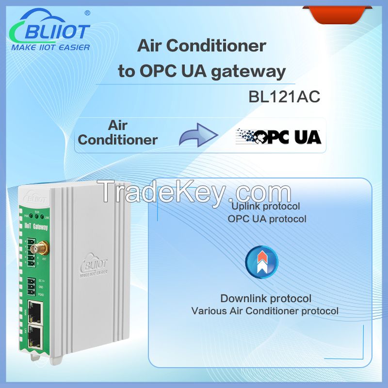 BLIIoT New Version BL121AC Air Conditioner to OPC UA Gateway in Remote Management System