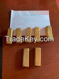 GOLD DORE BARS, ROUGH UNCUT DIAMONDS