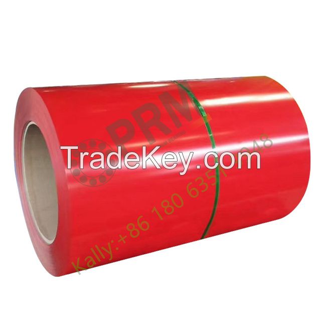 Manufacture PPGI Coil White Color Wood Grain Printed PPGI Steel Coil 0.45mm PPGI Color Coated Steel Coil