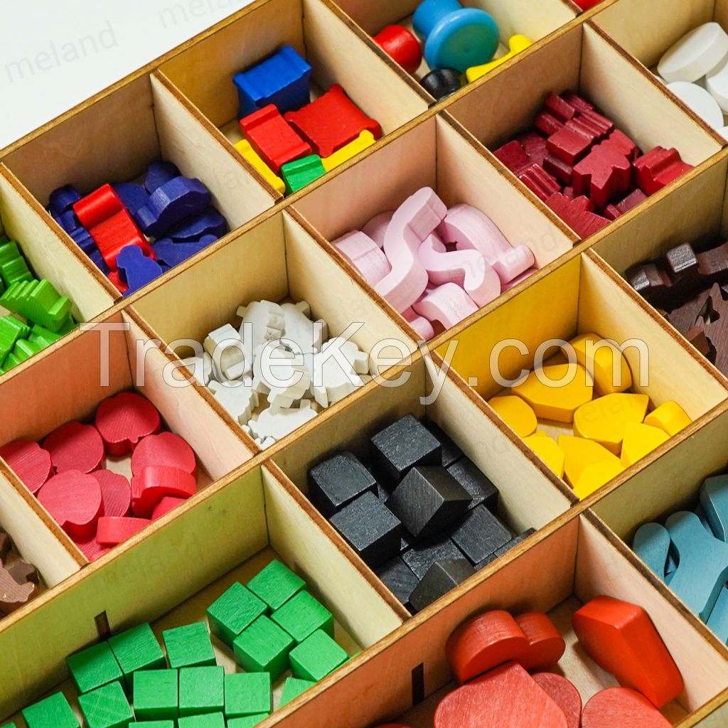 Manufacturing Board Game Components Pawns Meeples