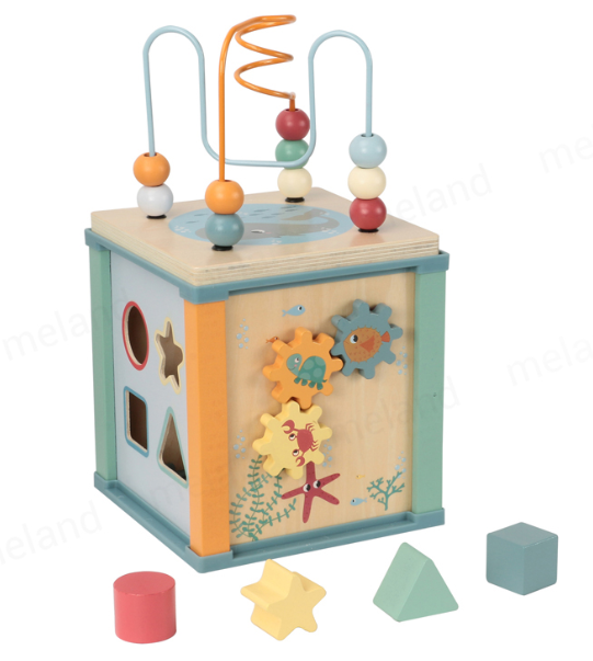 wooden Activity cube