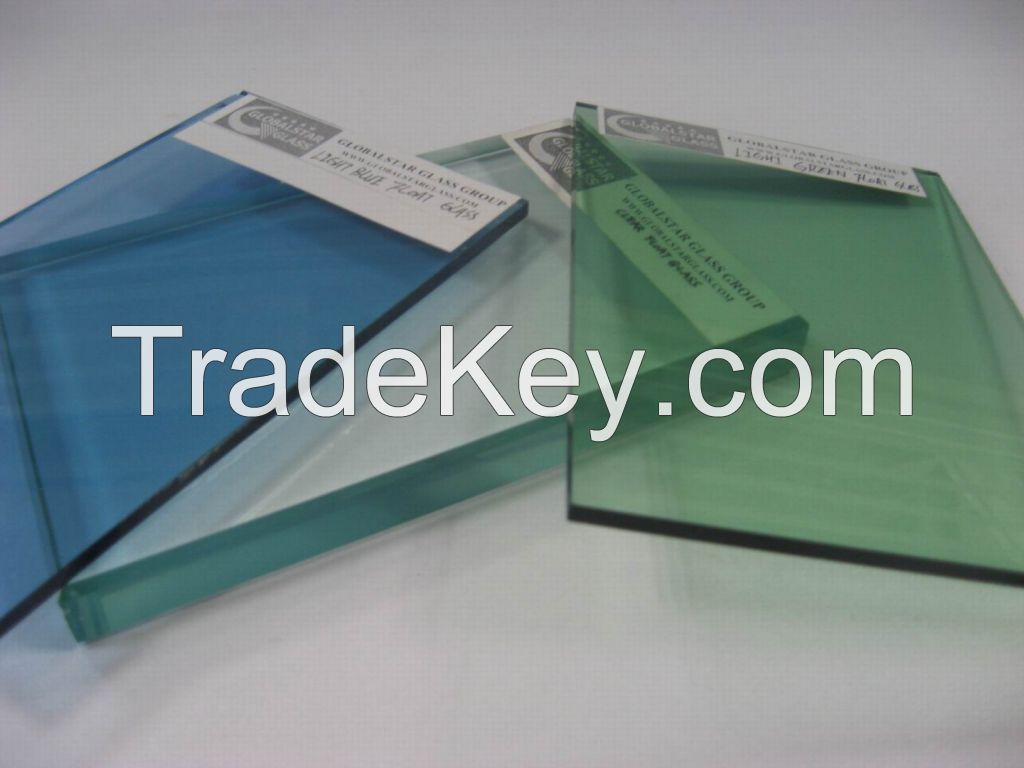 sell blue/green/bronze float glass