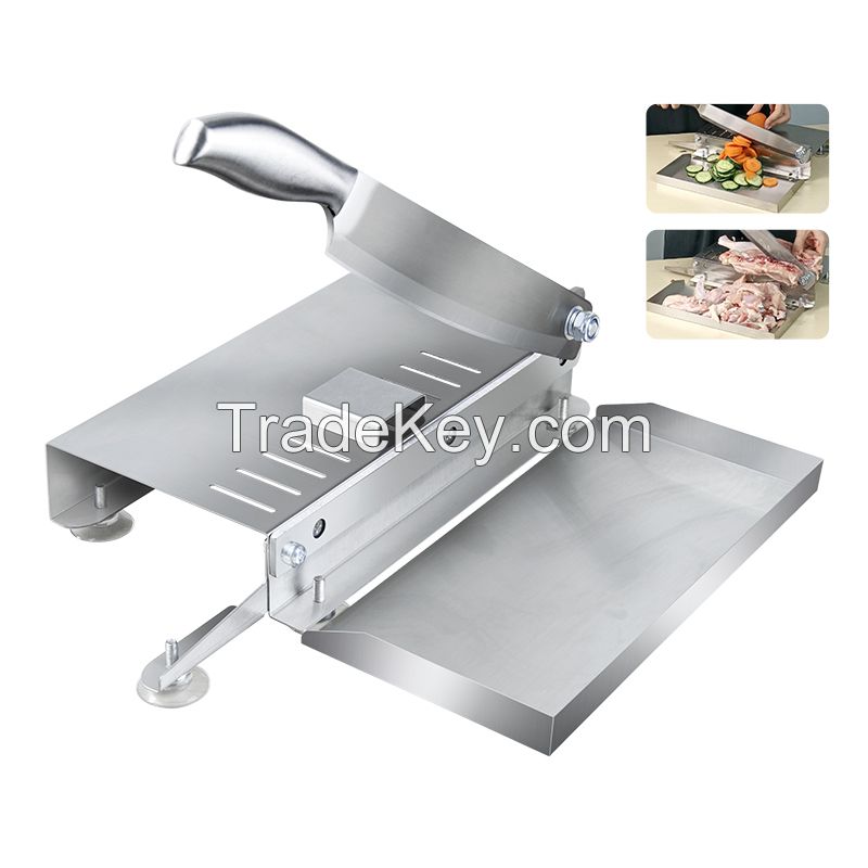 Manual boneless fresh poultry goose pork meat cutting machine