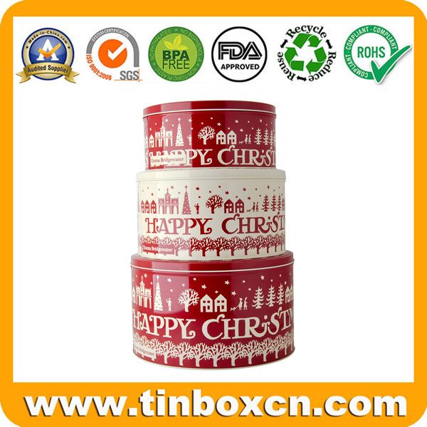 Sell Offer Large christmas storage cake tins BRT-1801