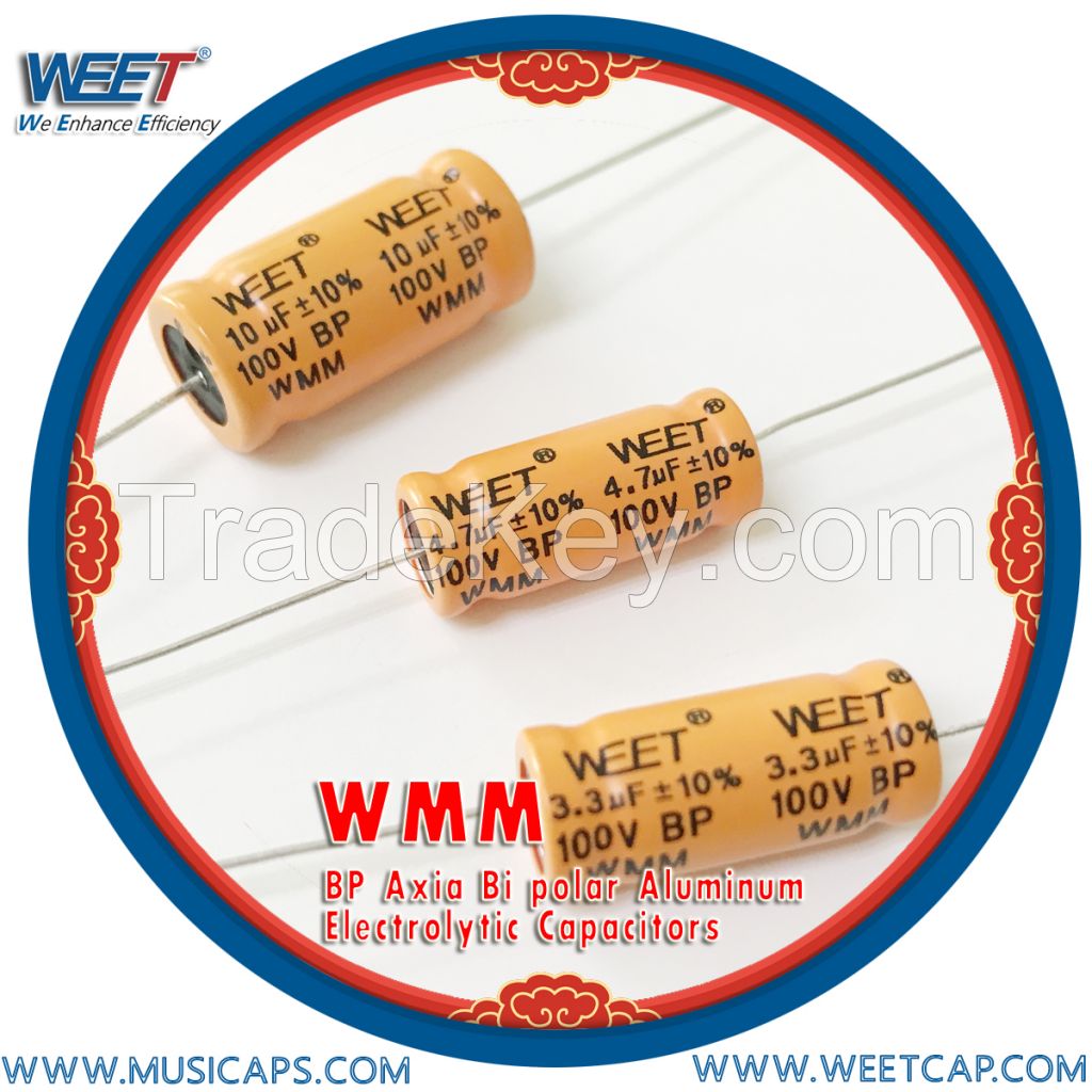 WEET WMM BP Axia Bi polar Aluminum Electrolytic Capacitors for Audio and Speaker System