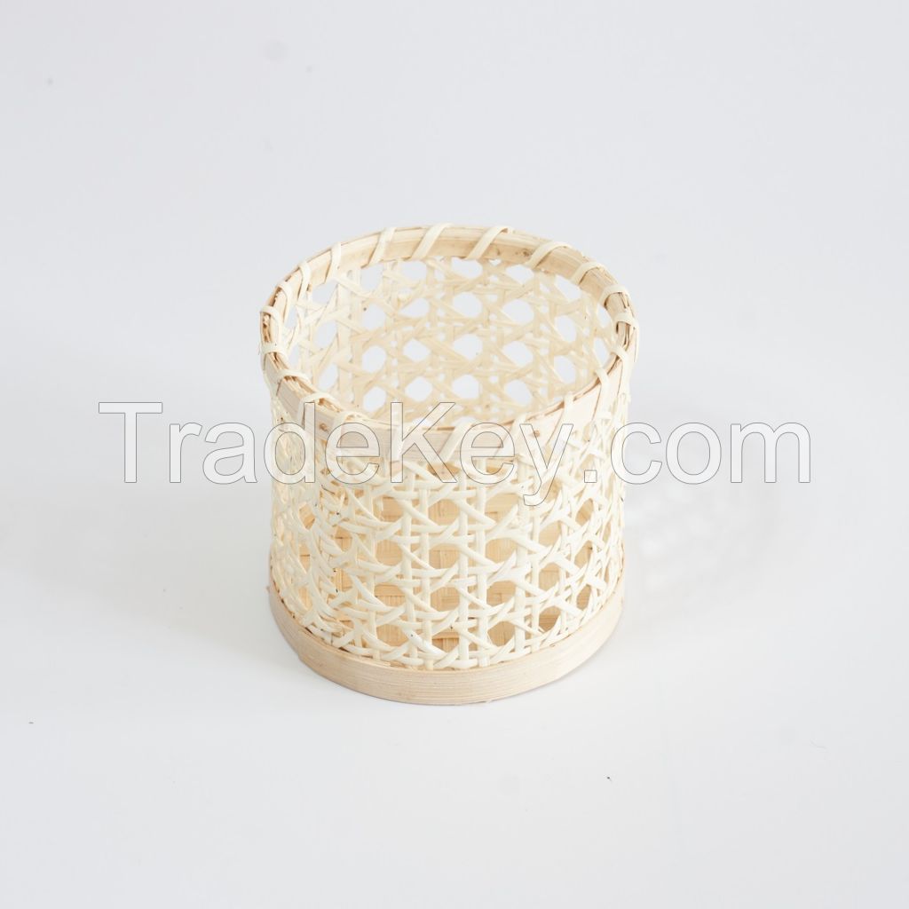 Natural Rattan Bamboo Woven Pen Holder Made in Vietnam HP - H012