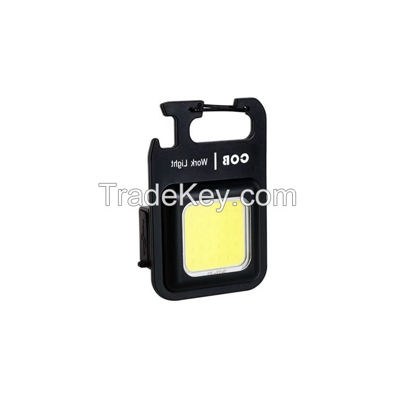 Multifunctional Mini COB Work Light Portable Keychain Light Magnetic Absorber Maintenance Emergency Light