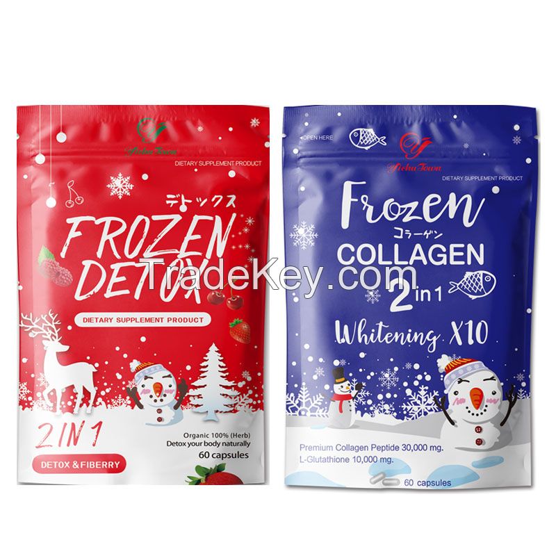 Frozen detox slimming capsule Weight loss collagen skin whitening slim herbal fat burn diet pills