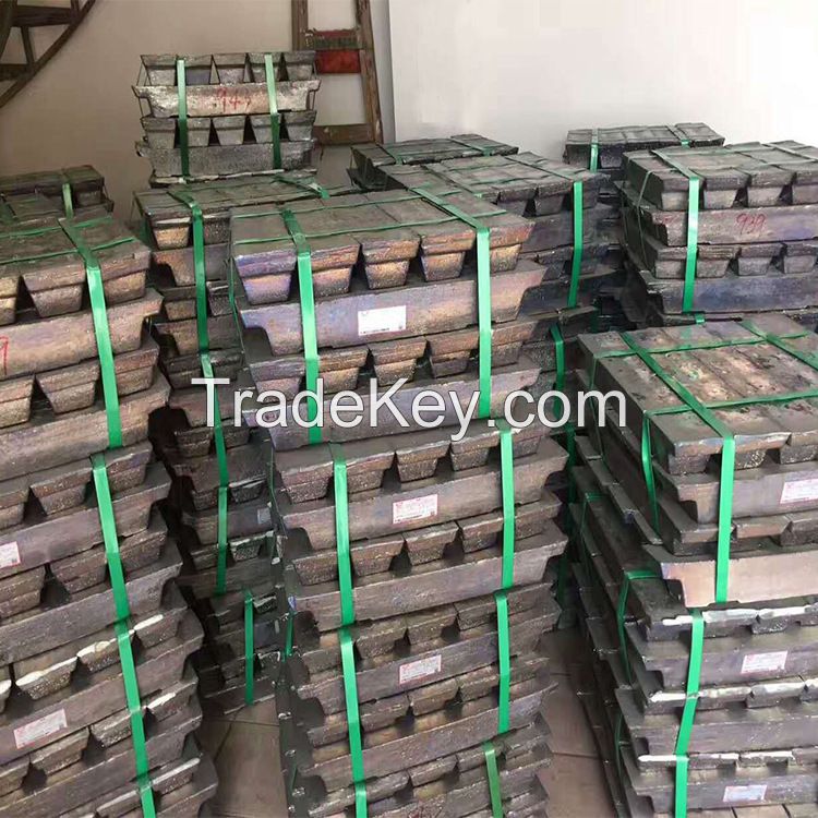 Factory Price Silvery Grey Lead Ingot 99.97% 99.99% Bulk Lead Ingot Metal with High Grade