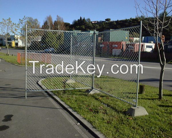 Tempoary Fence Wire Mesh Fencing Panel Construction Site Hired Rent Movable