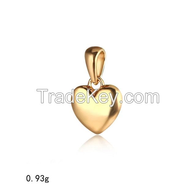 Yasvitti Golden Heart Love Small Simple Minimalist Solid 925 Sterling Silver 18K Gold Plated Necklace Pendants