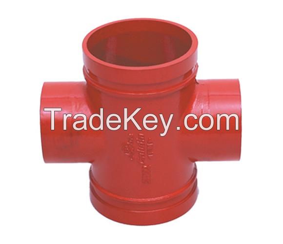 Ductile Iron reducing cross(thread outlet)