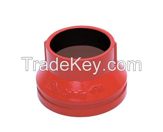 Ductile Iron grooved concentric reducer with female thread