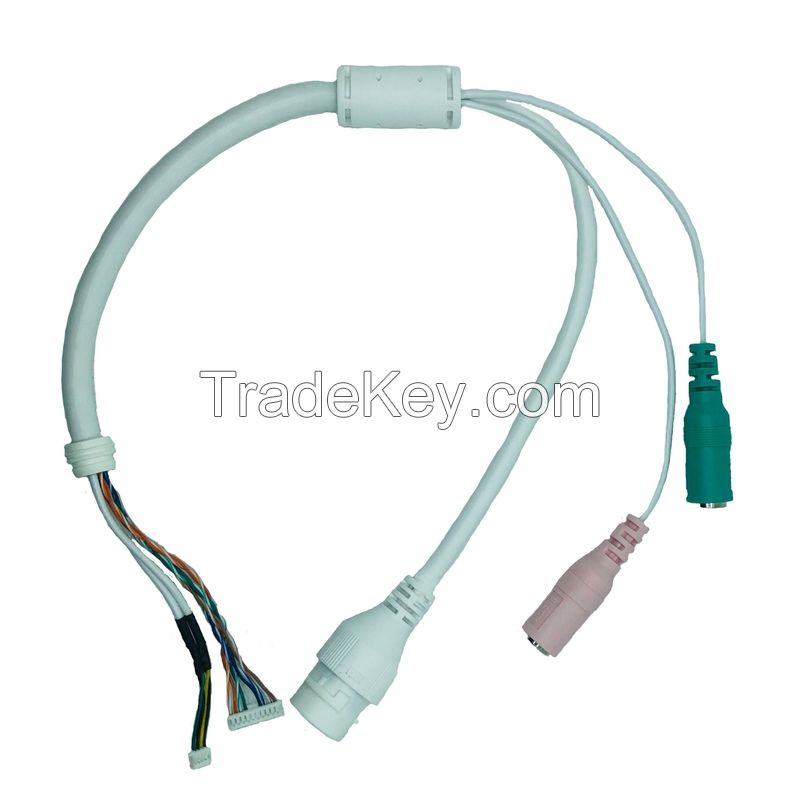 016 Waterproof Cable Rj45c 8p8c To Mx1.25-10pin Wire Harnesses Cable Assembly For Outdoor Cameras Traffic Monitoring