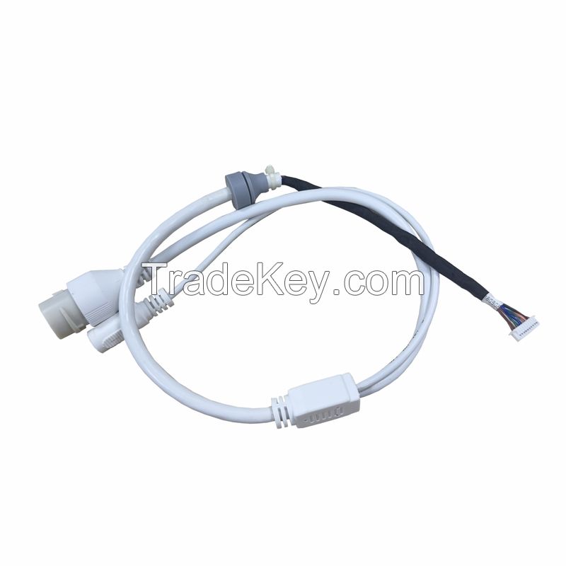 023 Ip Camera Poe Rj45 DC5.5 by 2.1 Plug Cable Power Over Ethernet Adapter Wire Harness Assembly 1.25-10PIN