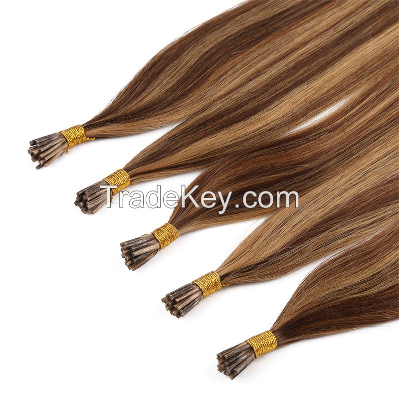 high quality prebonded hair extensions U tipped, V tipped, I tipped, loop hair, nano hair