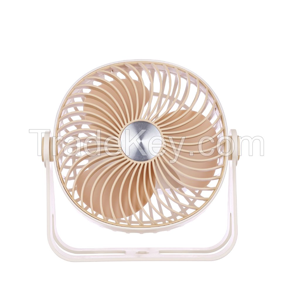 Rechargeable Desktop Mini Fan with Separate Night Light