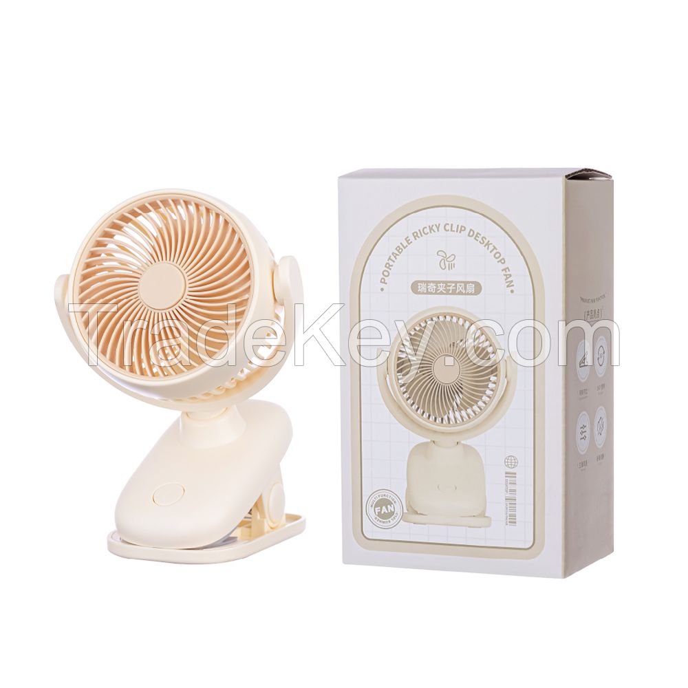 Wireless Portable Loop With Clip 180 degree Oscillating Mini Clip Fan