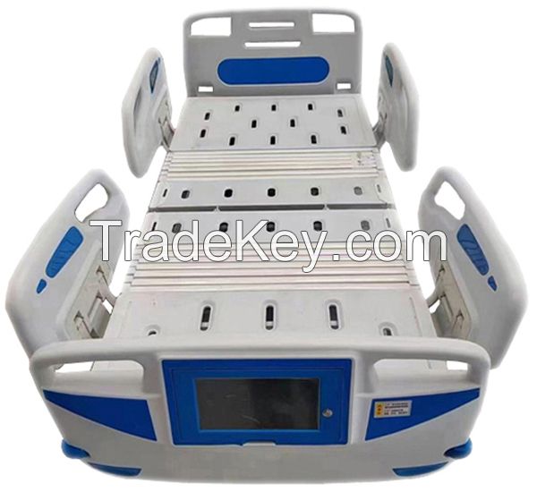 Digital display hospital bed